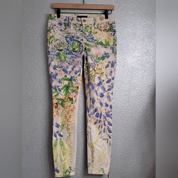 Genetic Denim Denim - Genetic Denim The James Floral Designer Printed Jeans  Size 26